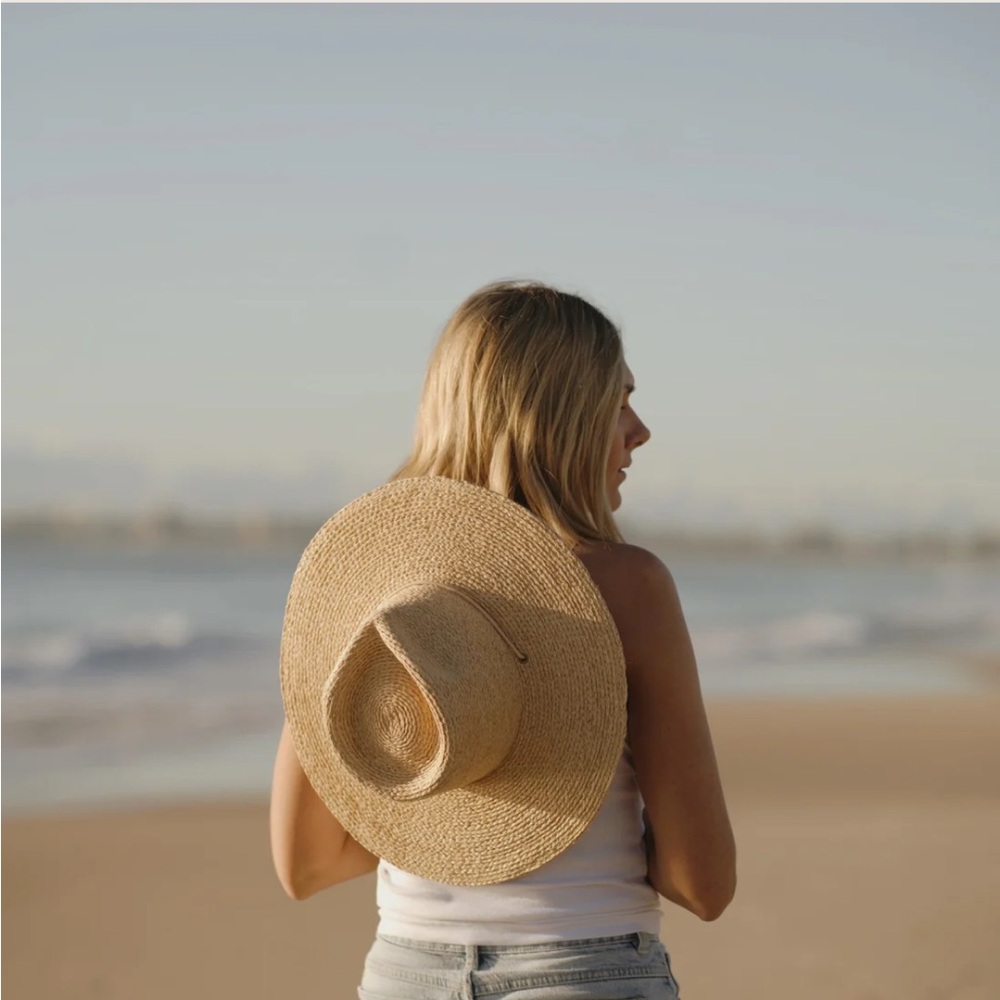 Will + Bear Austin Sand | Raffia Straw Sun Hat - Picture 6 of 10